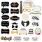 72 Pc Wedding Photo Booth Props for Bridal Shower, Bachelorette Party, Selfies